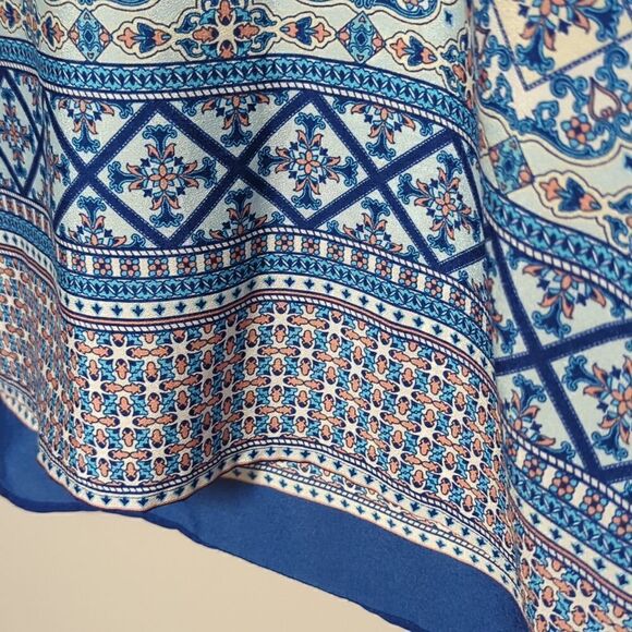 The Limited Blue Cap Sleeve Blouse - Picture 3 of 7